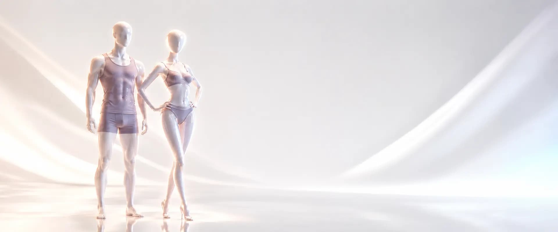 Konika premium intimatewear on a studio mannequin